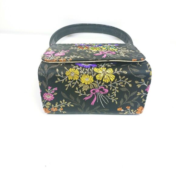 Designer Timothy Hitsman Purse metallic floral thread Gold Crossbody Chain Spain - Picture 9 of 9
